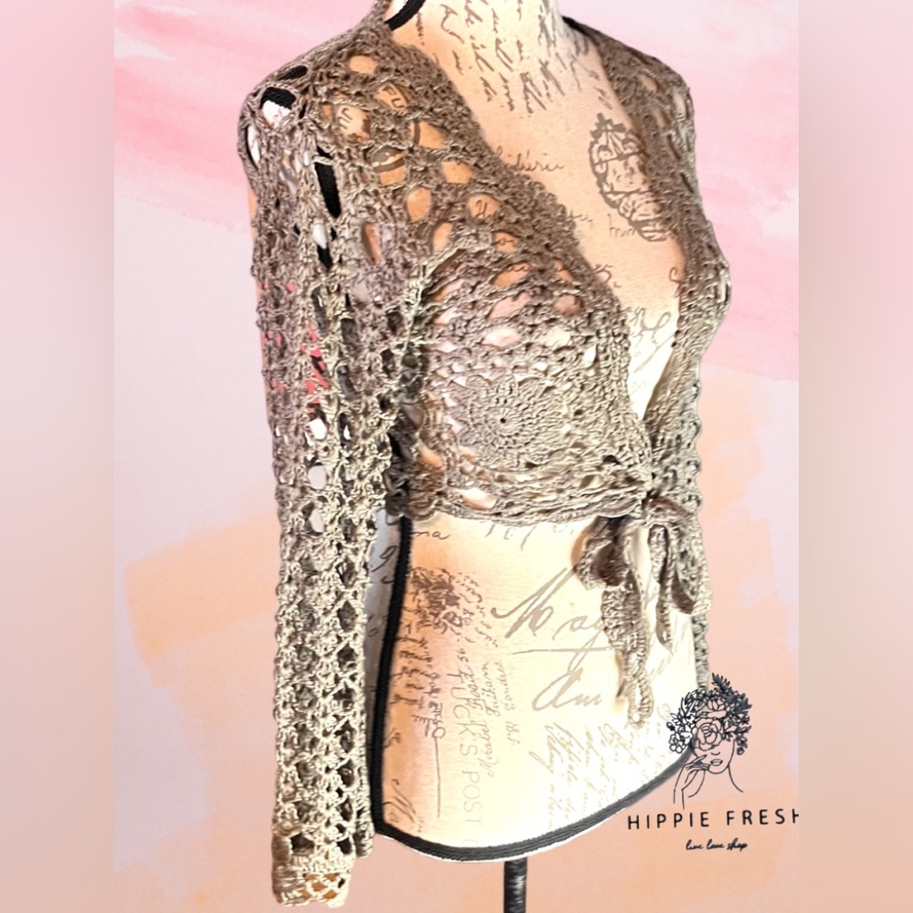 Crochet Shrug S/M - Picture 2 of 5
